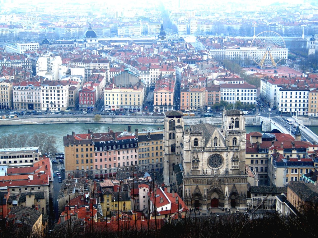 Vu de la ville de Lyon